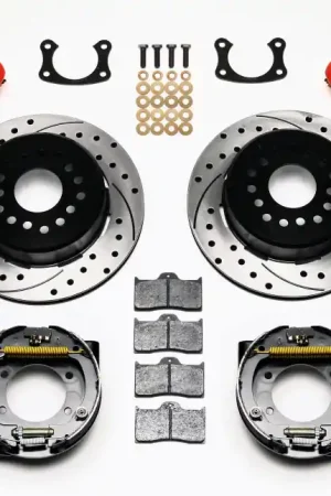 Don’t Miss Out Wilwood Forged Dynalite P/S P-B Kit Drilled-Red New Big Ford 2.50in Offset