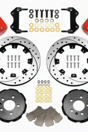 Brand New Wilwood Dynapro Radial Front Kit 12.19in Drilled Red 99-03 Jetta IV & Golf IV