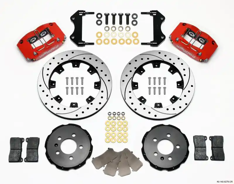 Brand New Wilwood Dynapro Radial Front Kit 12.19in Drilled Red 99-03 Jetta IV & Golf IV
