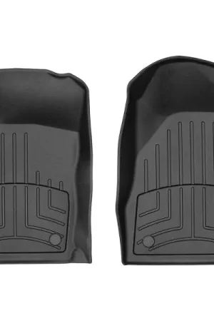 Crafted WeatherTech 2016+ Dodge Durango / Jeep Grand Cherokee Front FloorLiner HP - Black