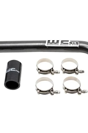 Wehrli 10-18 Dodge 6.7L Cummins (Non 13-15 w/Dual Rads/Twin CP3) Upper Coolant Pipe - Gloss Black Worldwide Shipping