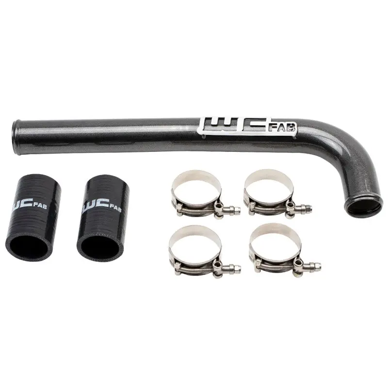 Wehrli 10-18 Dodge 6.7L Cummins (Non 13-15 w/Dual Rads/Twin CP3) Upper Coolant Pipe - Gloss Black Worldwide Shipping