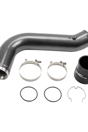 Wehrli 17-19 Chevrolet 6.6L L5P Duramax Passenger Side 3.5in Intercooler Pipe - Gloss Black Certified