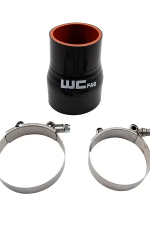 Holiday Sale Wehrli 2.375in x 3in ID Straight Reducer 4.5in Long Silicone Boot and Clamp Kit