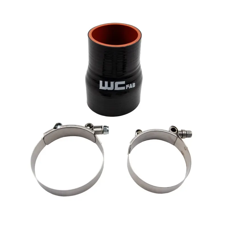 Holiday Sale Wehrli 2.375in x 3in ID Straight Reducer 4.5in Long Silicone Boot and Clamp Kit