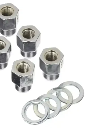 Premium Weld Open End Lug Nuts w/Centered Washers 12mm x 1.5 - 5pk