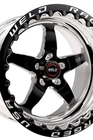 Holiday Sale Weld S71 17x10 / 5x4.5 BP / 7.9in. BS Black Wheel (Low Pad) - Black Single Beadlock MT