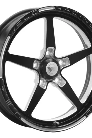 Bulk Order Weld Alumastar 1-Piece 17x4.5 / 5x4.5 BP / 2.25in. BS Black Wheel - Non-Beadlock