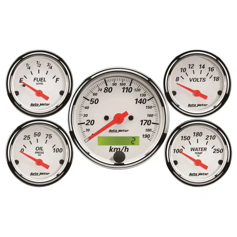 AM Arctic White Gauges Markdown
