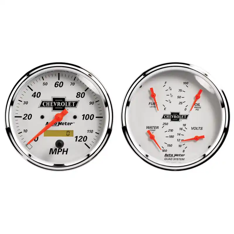 Brand New AM Arctic White Gauges