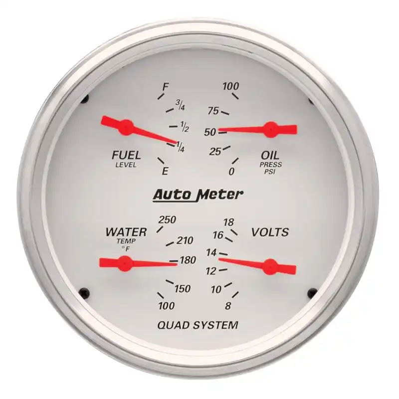 AM Arctic White Gauges Premium
