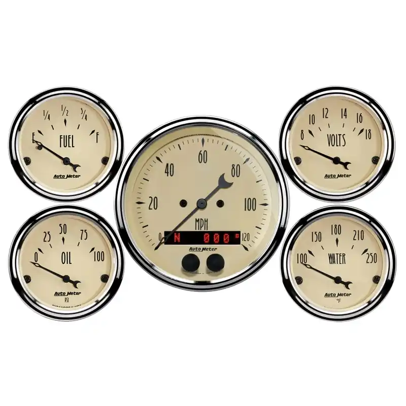 Time-Limited AM Antique Beige Gauges