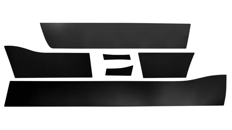 Luxury PUT Blk Platinum Rocker Panels